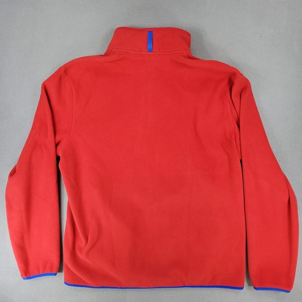 Polo Ralph Lauren Performance Pullover Mens Size M Red‎ 1/4 Button Snap Fleece